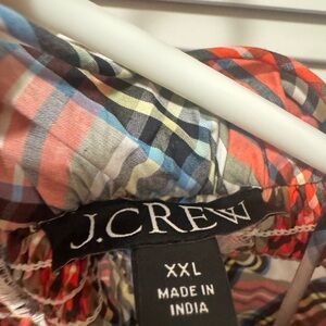 J. Crew Colorful Plaid Shirt XXL